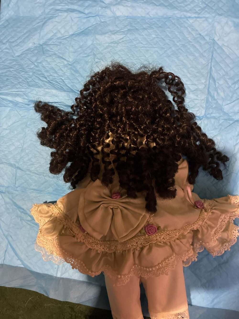 Vintage Collectible Victorian-Style Porcelain Doll - Picture 3 of 4